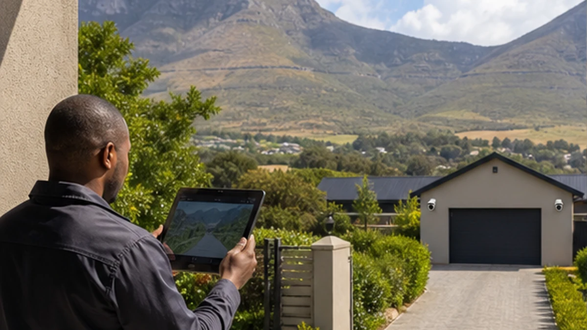 CCTV for long driveways and outbuildings in Noordhoek 1 CCTV cameras covering a long Noordhoek driveway and outbuilding