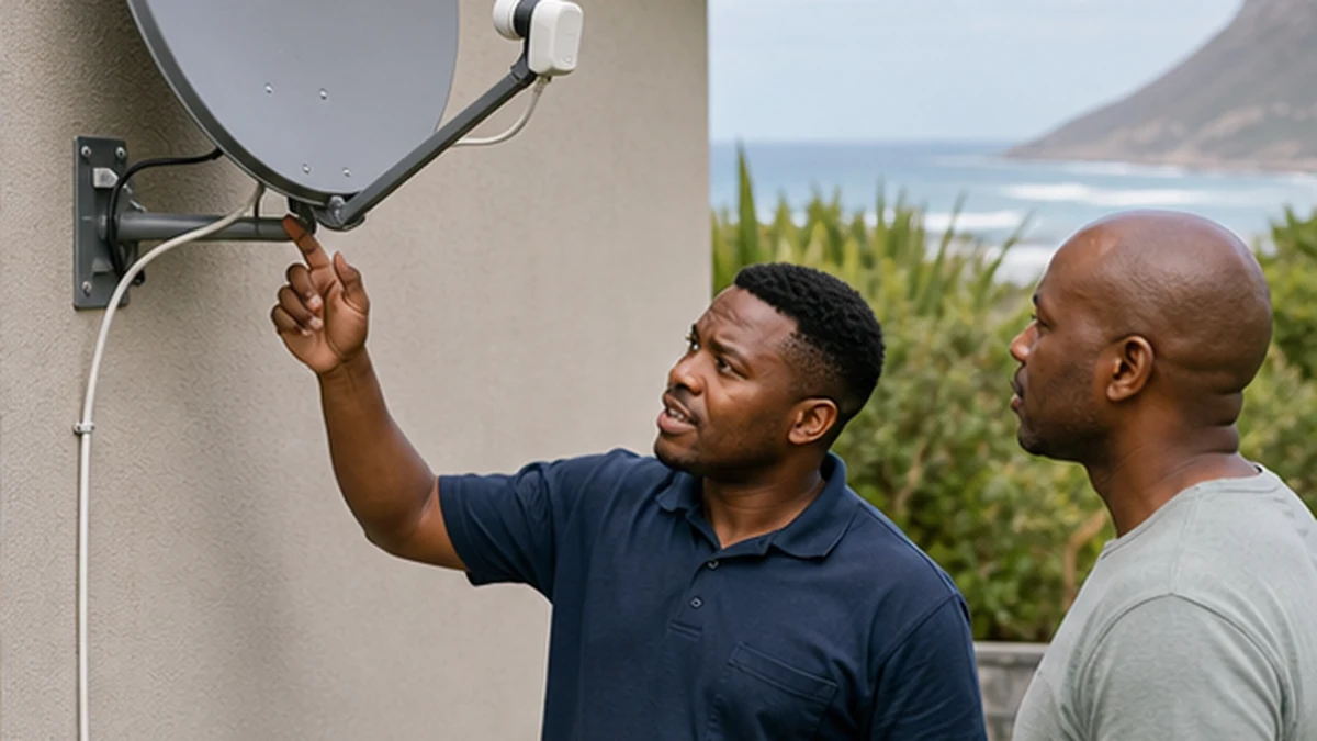 Accredited technician presenting an upfront written quote to a homeowner