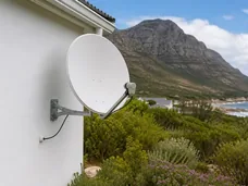 Quad LNB fitted to a dish for a multi-room Extra View setup